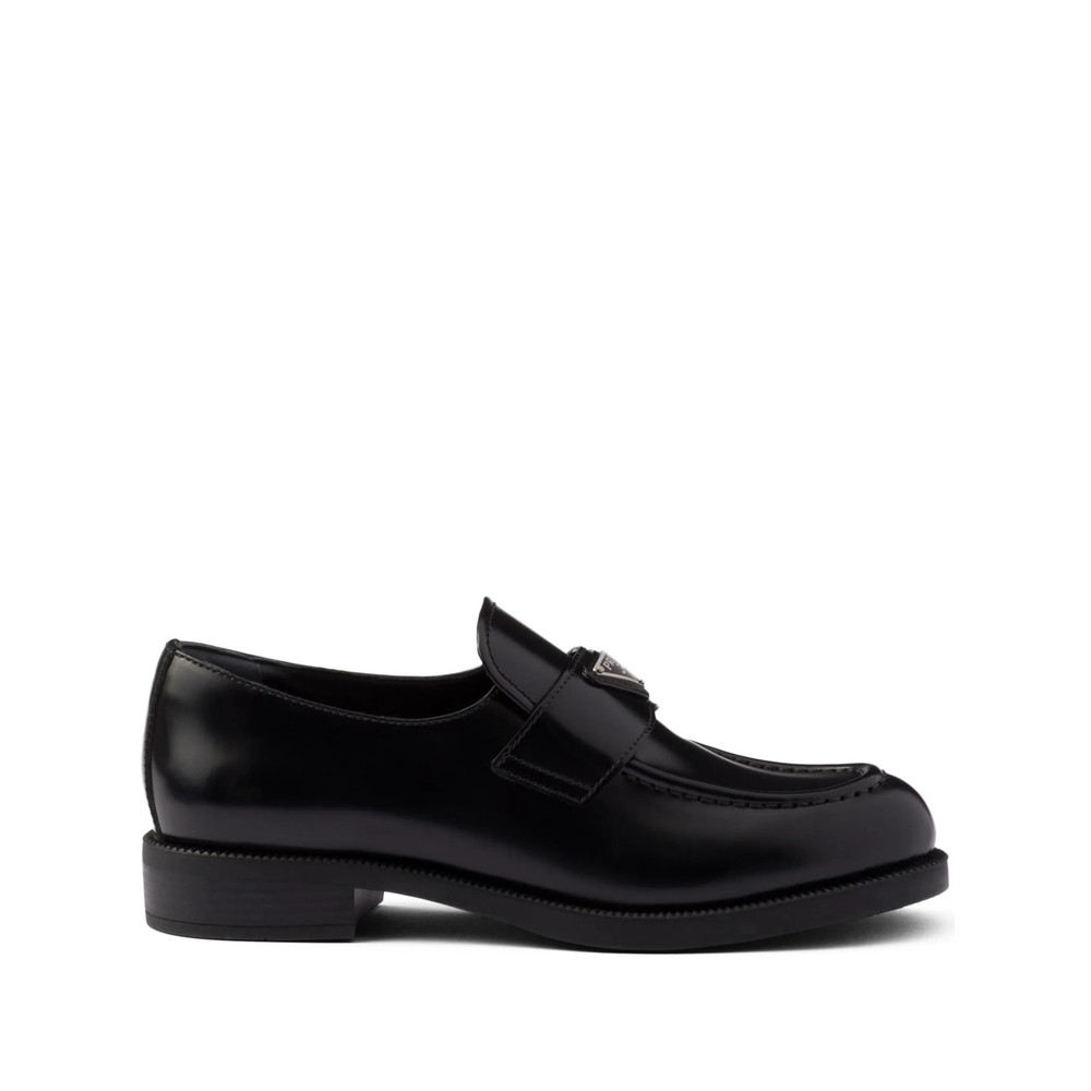 Prada Brushed Leather Loafers