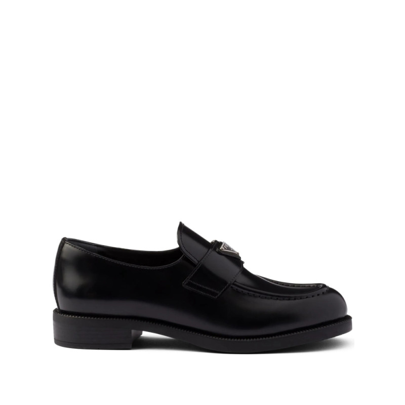 Prada Brushed Leather Loafers