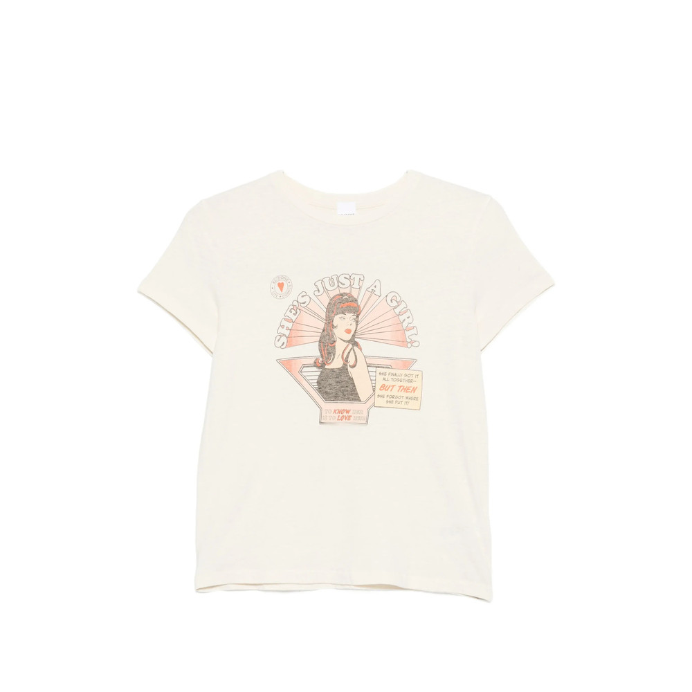 Re/done Just A Girl Graphic-print T-shirt