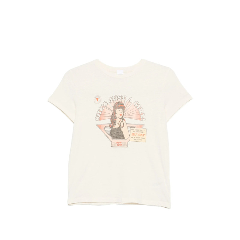Re/done Just A Girl Graphic-print T-shirt