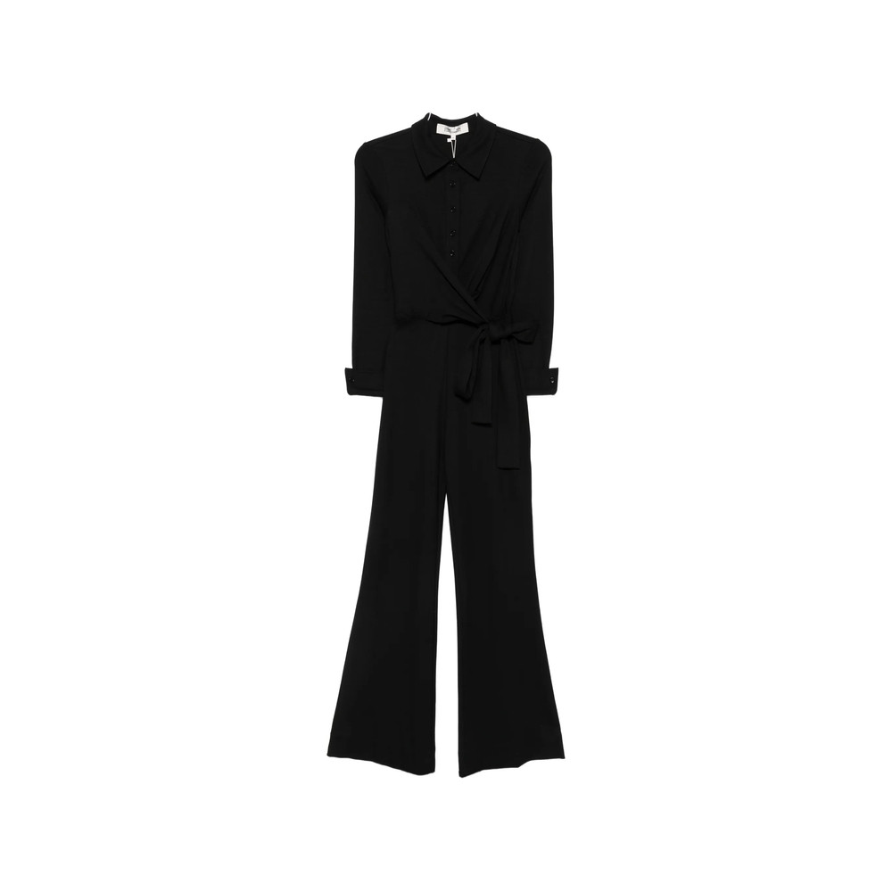 Diane Von Furstenberg Michele Wrap-front Long-sleeve Jumpsuit