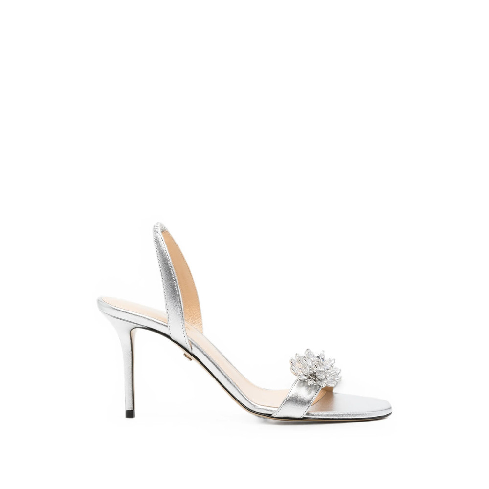 Mach & Mach Crystal-embellished Leather Sandals