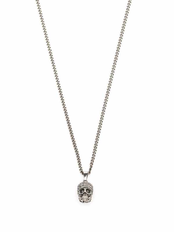 skull charm necklace