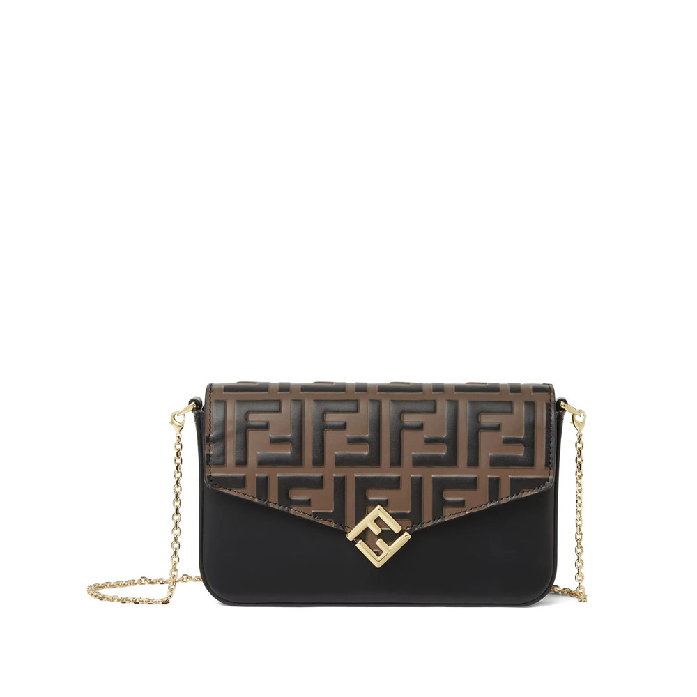 Fendi FF-embossed Flap Wallet-on-chain