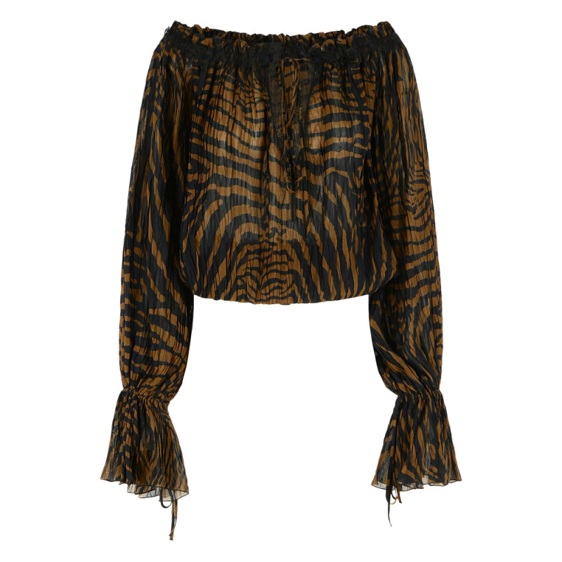 Blumarine Zebra-pattern Blouse