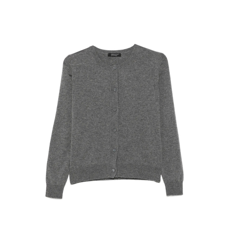 Aragona Cashmere Button-up Crew-neck Cardigan