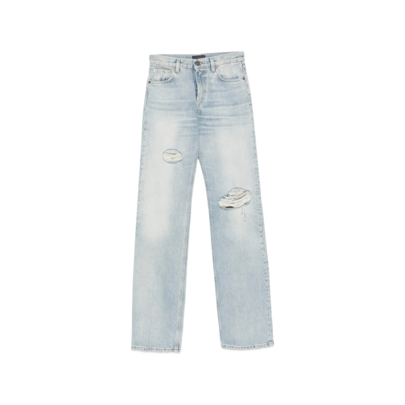Haikure Distressed Straight-leg Jeans