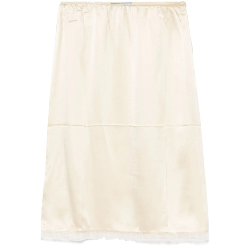 Prada Satin Mini Skirt