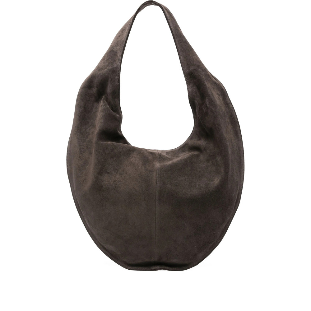 Maeden Large Suede Crescent Shoulder Bag