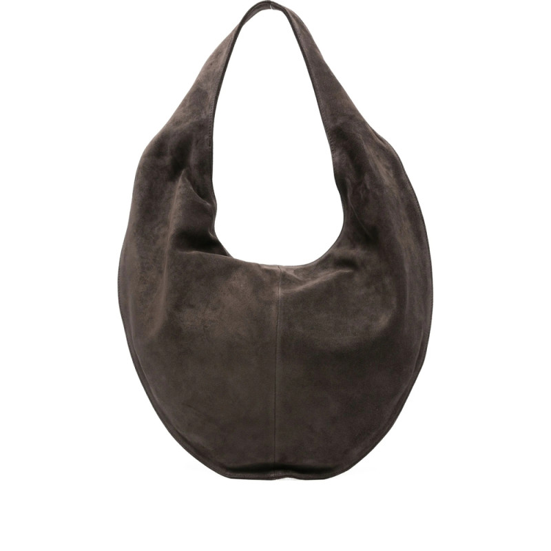 Maeden Large Suede Crescent Shoulder Bag