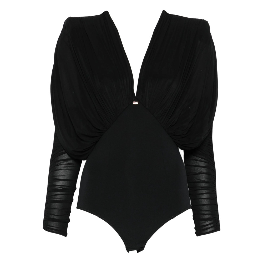 Elisabetta Franchi Pleated-shoulder Bodysuit