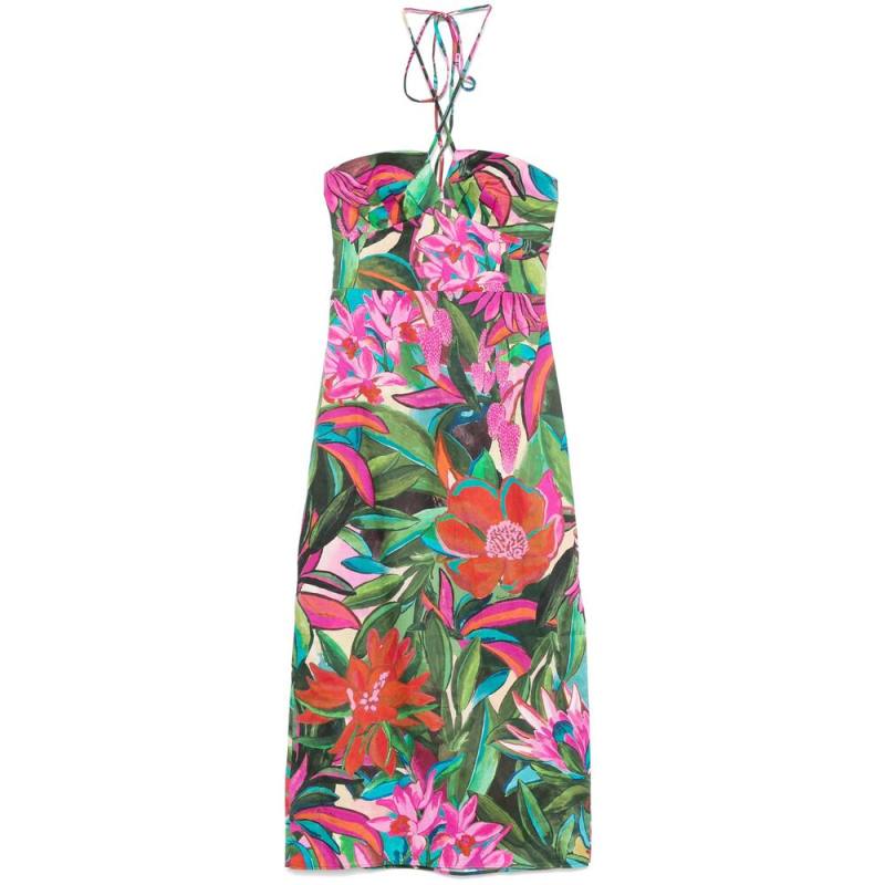 Farm Rio Floral-print Midi Dress