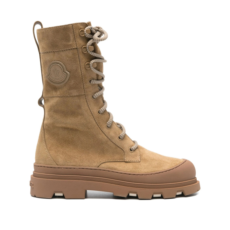 Moncler Lace-up Suede Boots