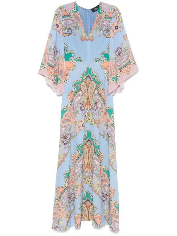 paisley maxi dress