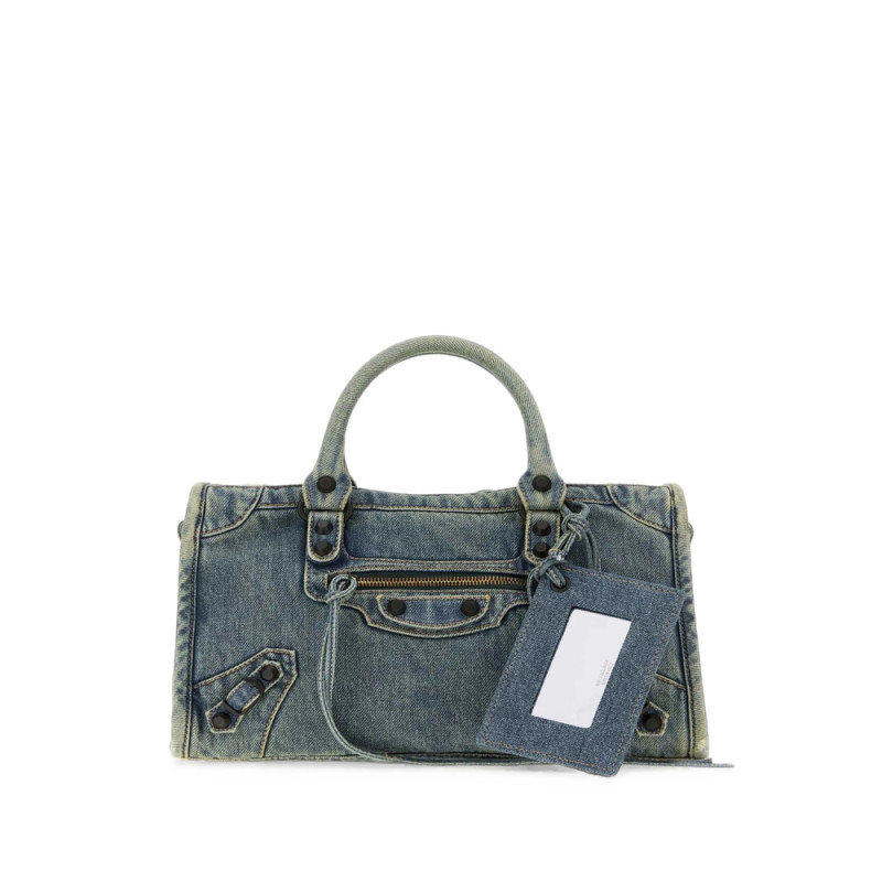 Balenciaga Small Le City Denim Tote Bag