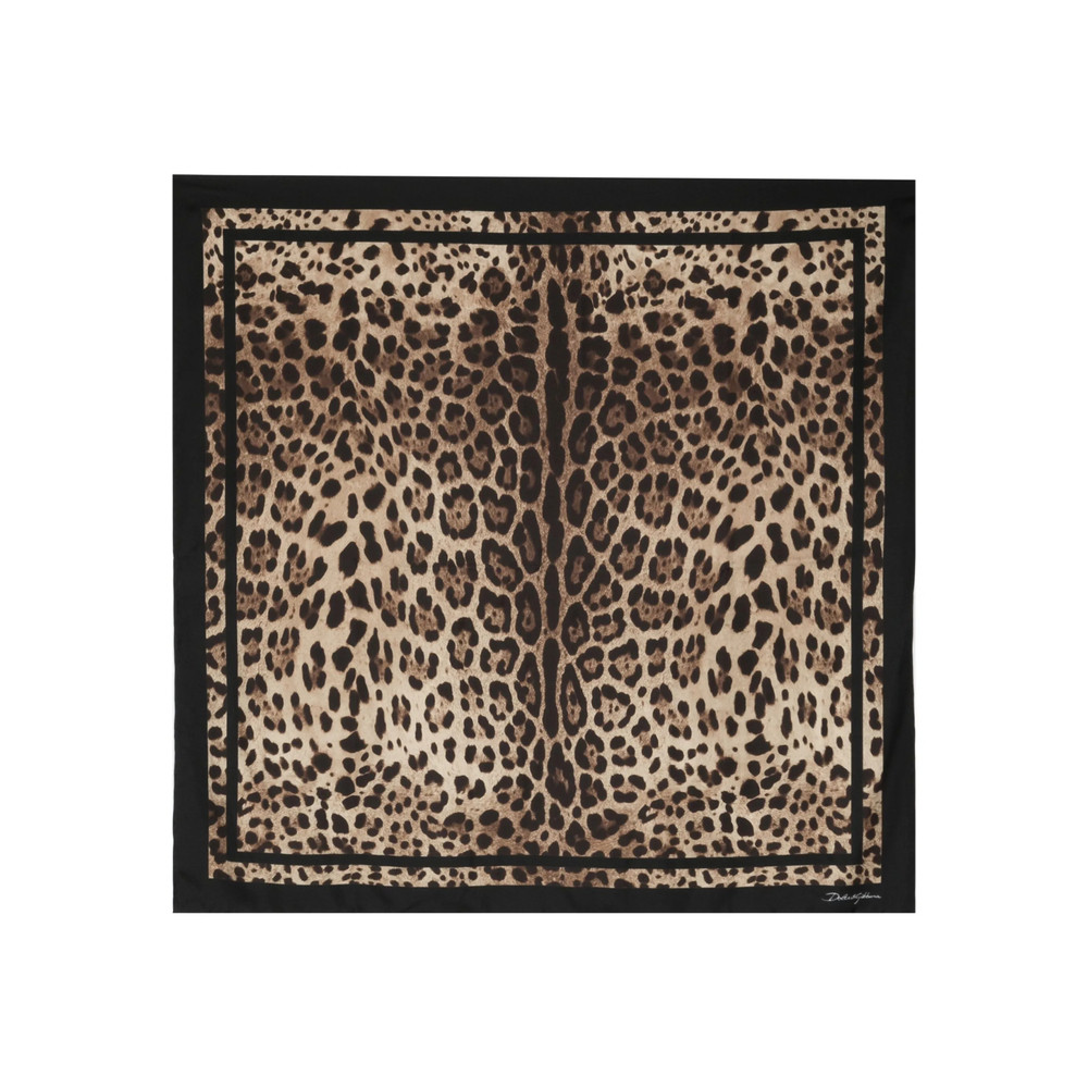 Dolce & Gabbana Leopard-print Silk Scarf
