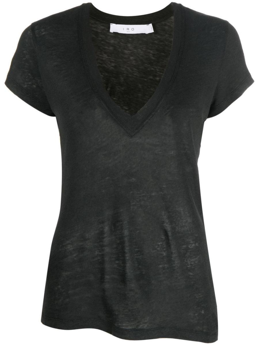 V-neck short-sleeve T-shirt