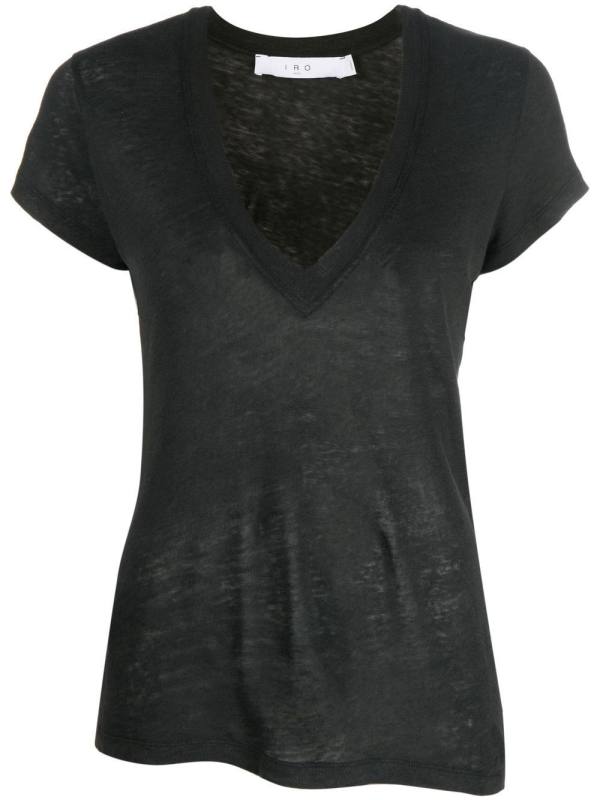 V-neck short-sleeve T-shirt