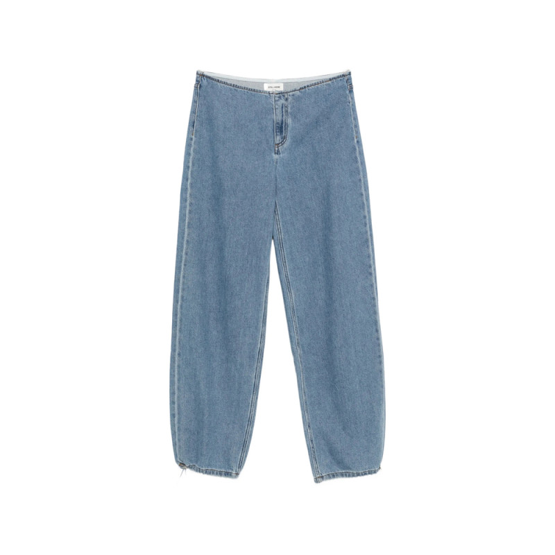 Still Here Drawstring-hem Wide-leg Jeans