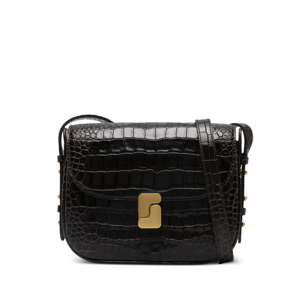 Soeur Mini Embossed-leather Shoulder Bag