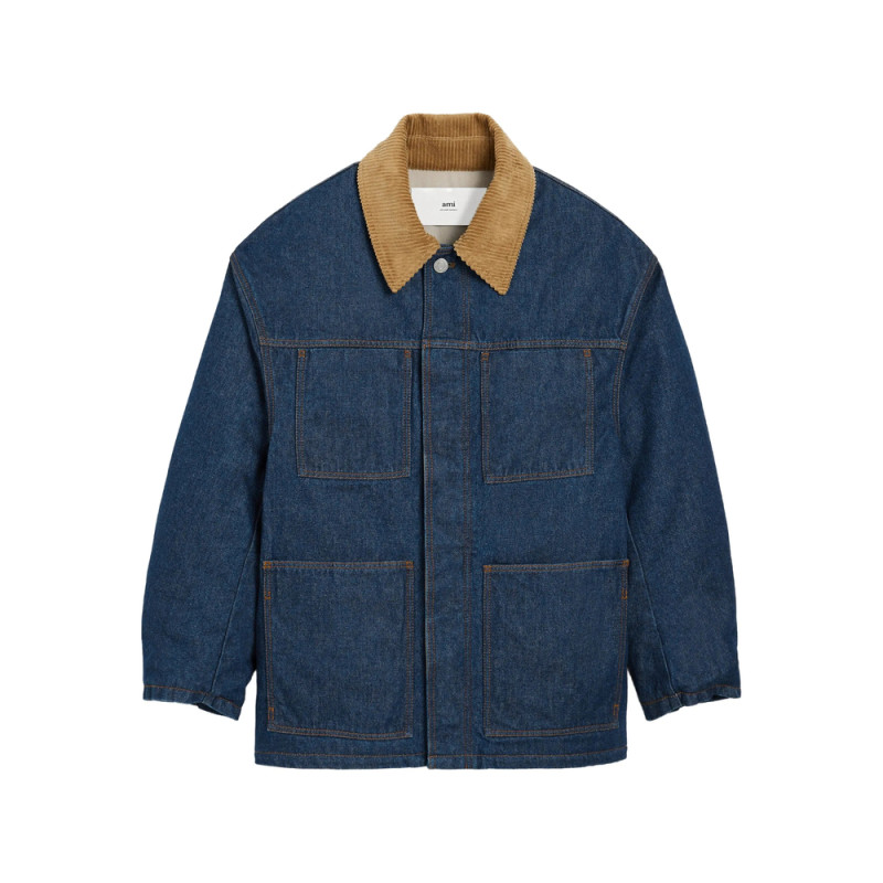 Ami Paris Padded Cotton Worker Jacket