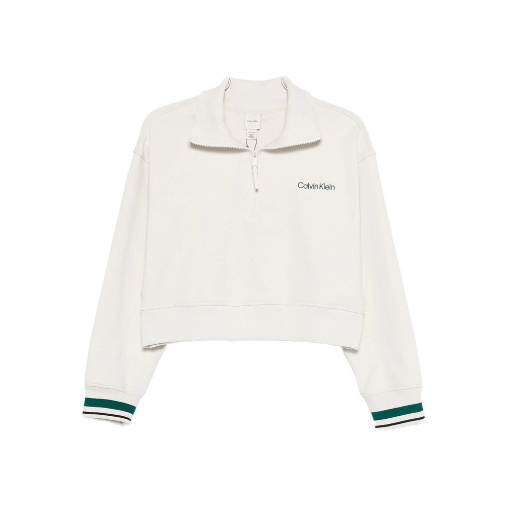 Calvin Klein Sport Zip-up Ribbed Sweatshirt