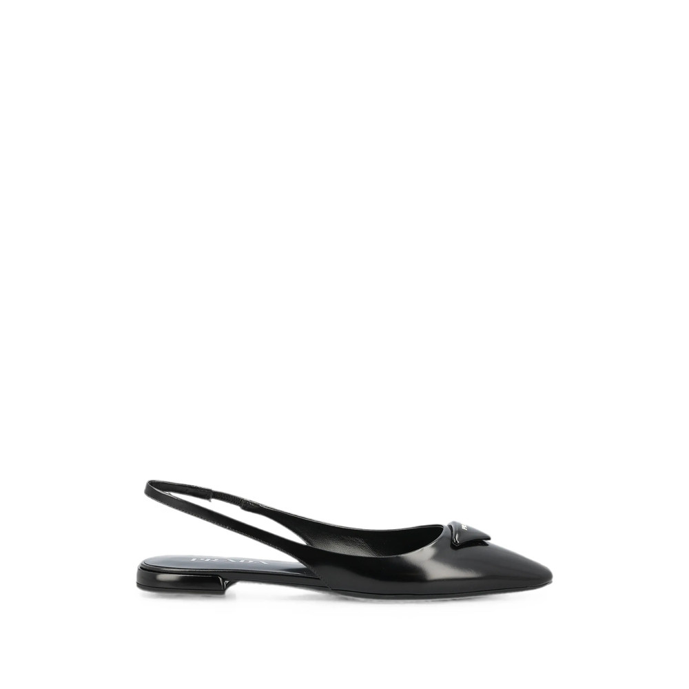 Prada Pointed-toe Slingback Ballet Flats