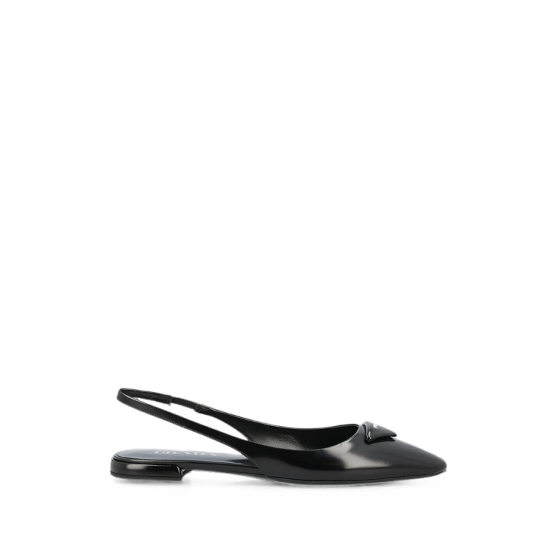 Prada Pointed-toe Slingback Ballet Flats