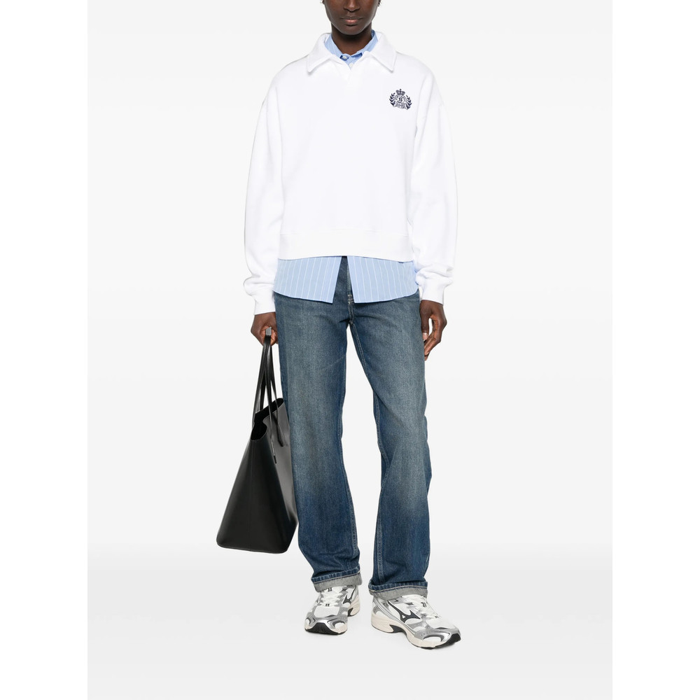 Sporty & Rich Signature Logo-embroidered Sweatshirt