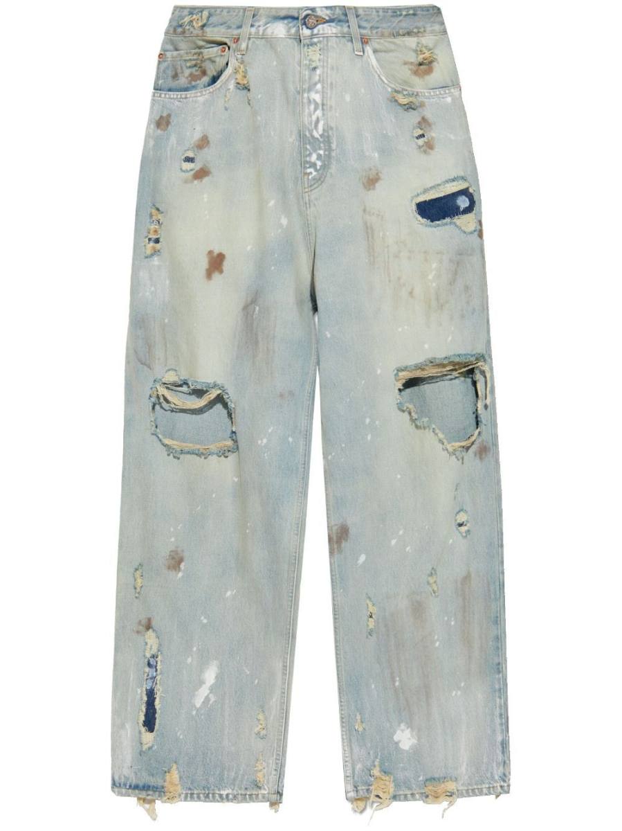 distressed jeans