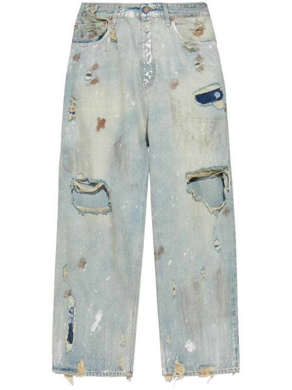 distressed jeans