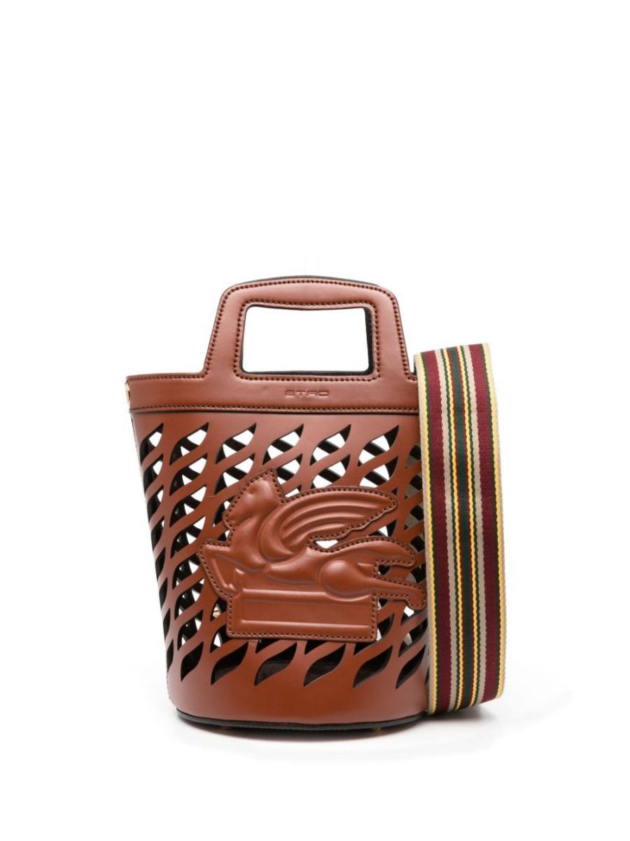Coffa leather bucket bag