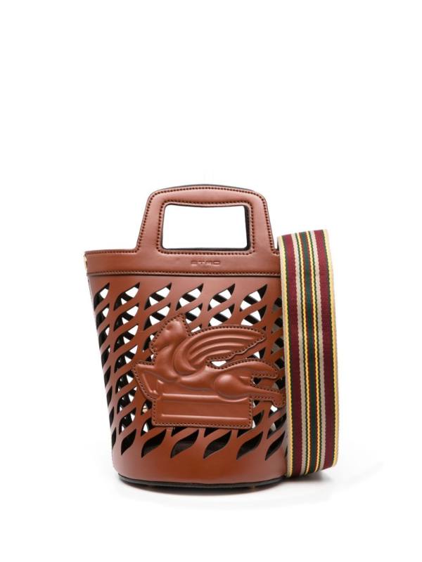 Coffa leather bucket bag