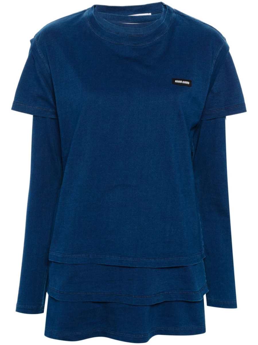 logo-patch cotton T-shirt set (set of three)