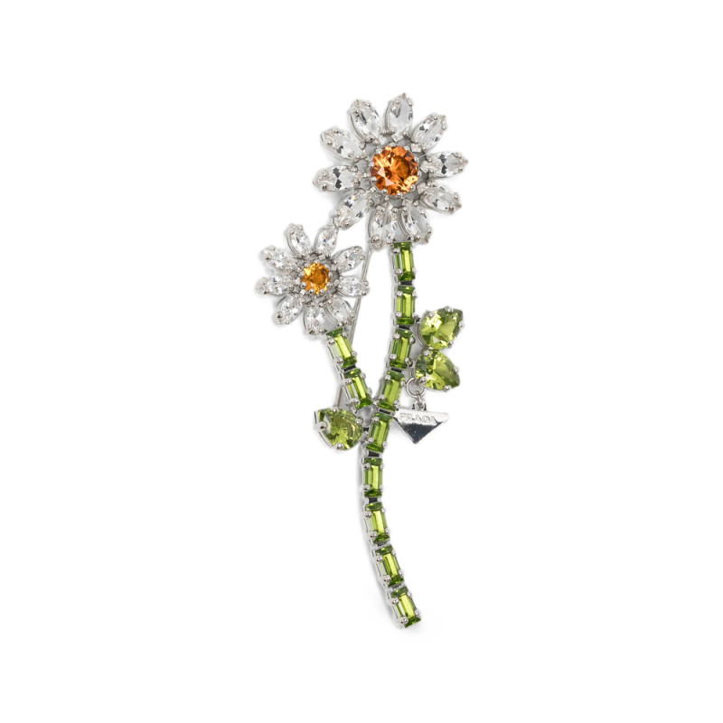 Prada Floral Brooch