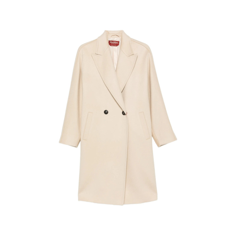 Max Mara Studio Double-breasted Peaked-lapel Coat