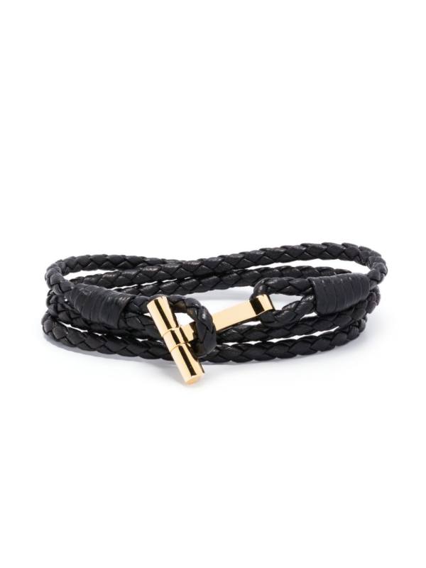 T-logo braided bracelet