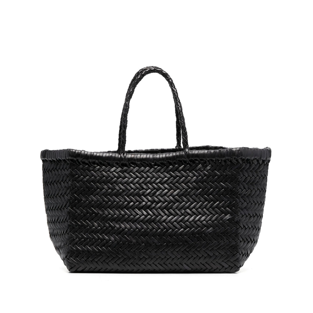Dragon Diffusion Triple Jump Small Woven Leather Tote