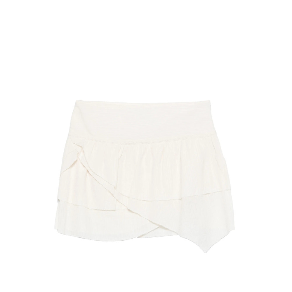 Marant Étoile Ruffled-detail Asymmetric Skirt