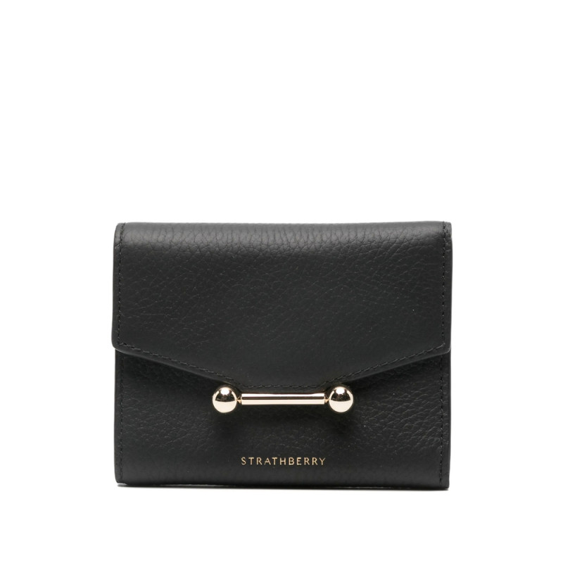 Strathberry Mosaic Trifold Leather Wallet