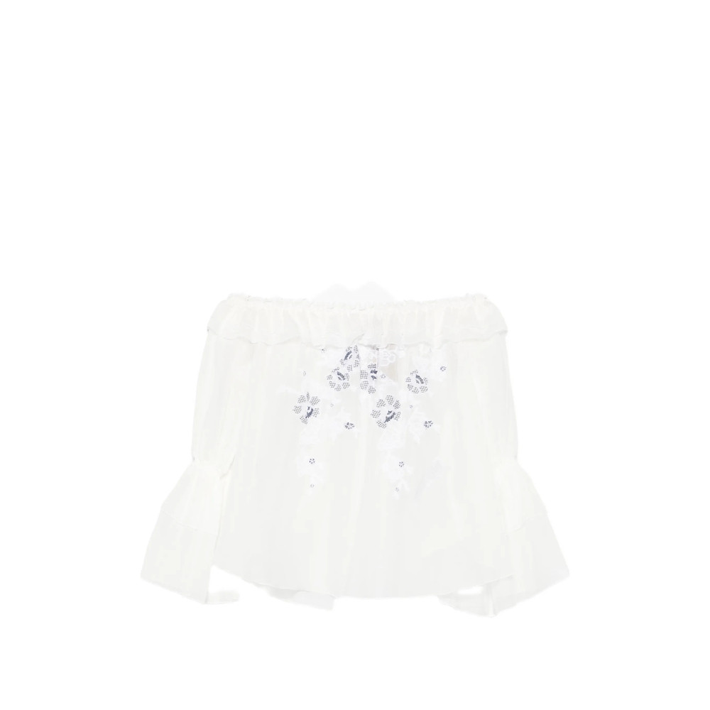 Ermanno Scervino Floral-embroidered Blouse