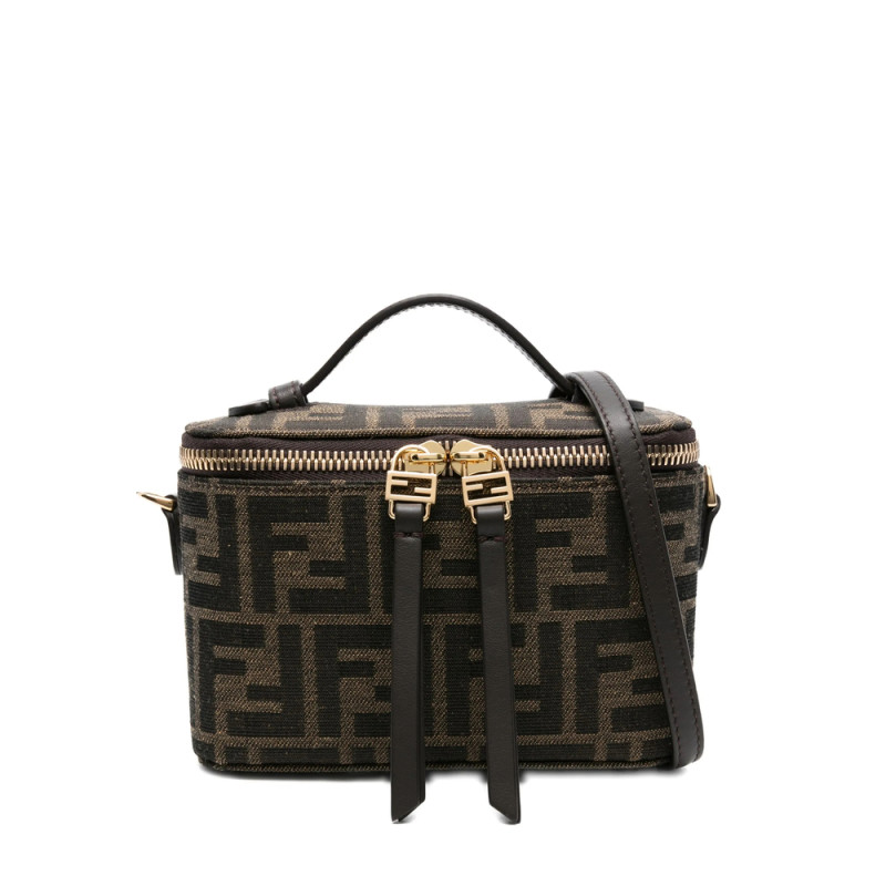 Fendi Vanity FF-pattern Top-handle Mini Bag
