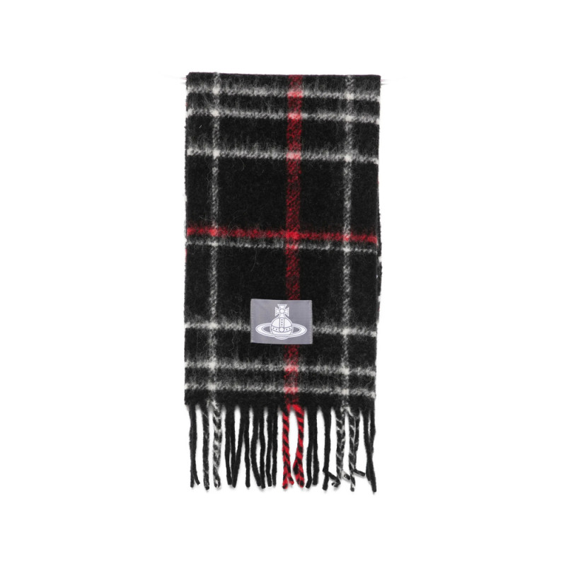 Vivienne Westwood Orb-patch Check-pattern Scarf
