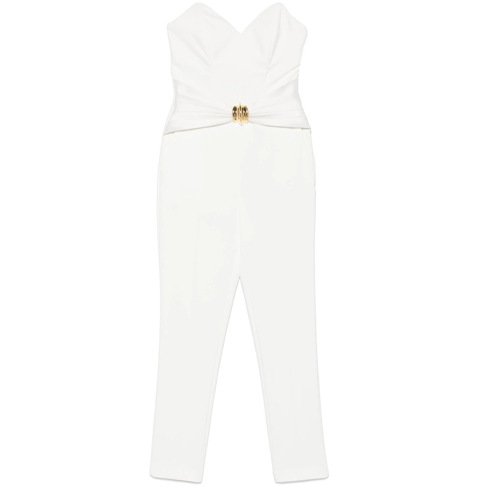 Elisabetta Franchi Bow-detail Crepe Jumpsuit