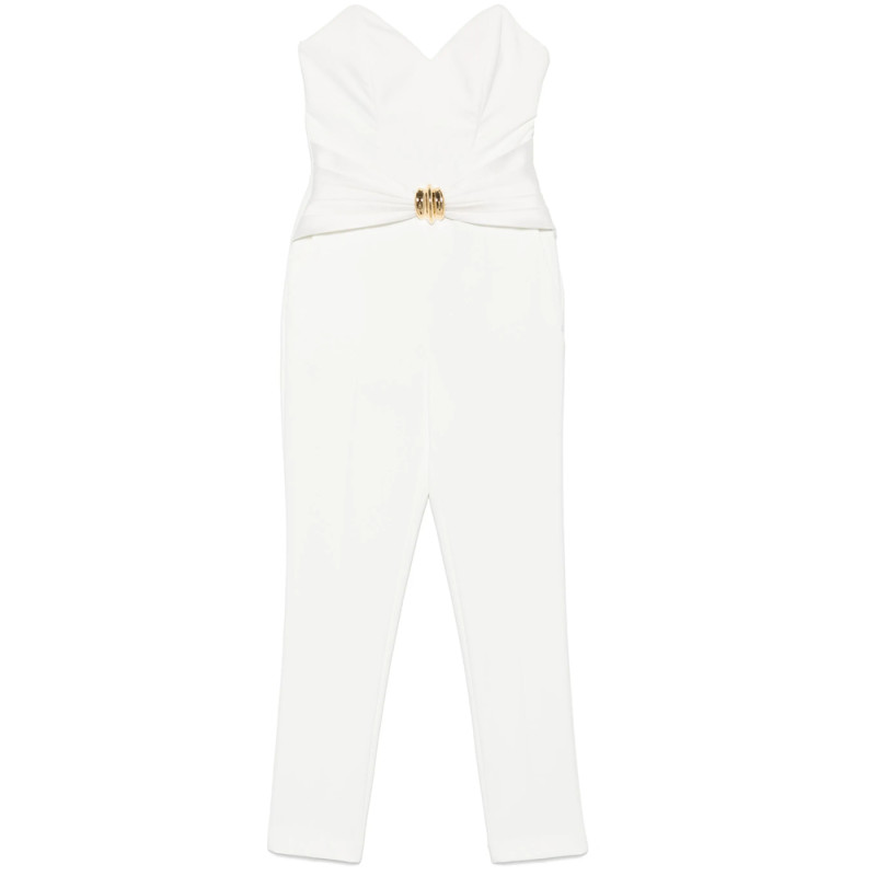 Elisabetta Franchi Bow-detail Crepe Jumpsuit