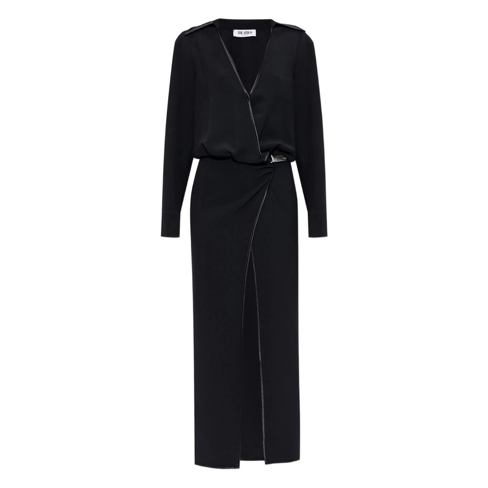 The Attico Wrap-front Split Dress
