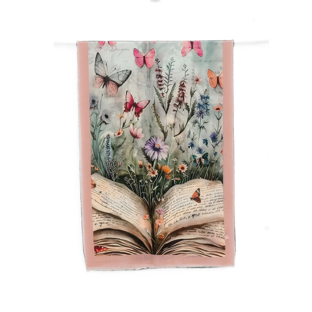 D'aniello Floral-print Butterfly Scarf