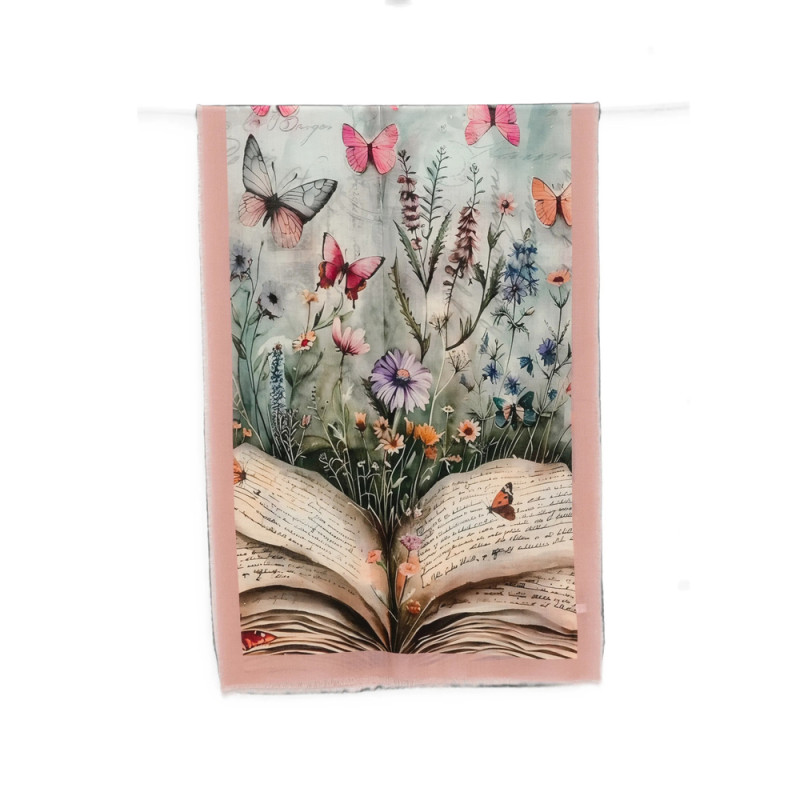 D'aniello Floral-print Butterfly Scarf