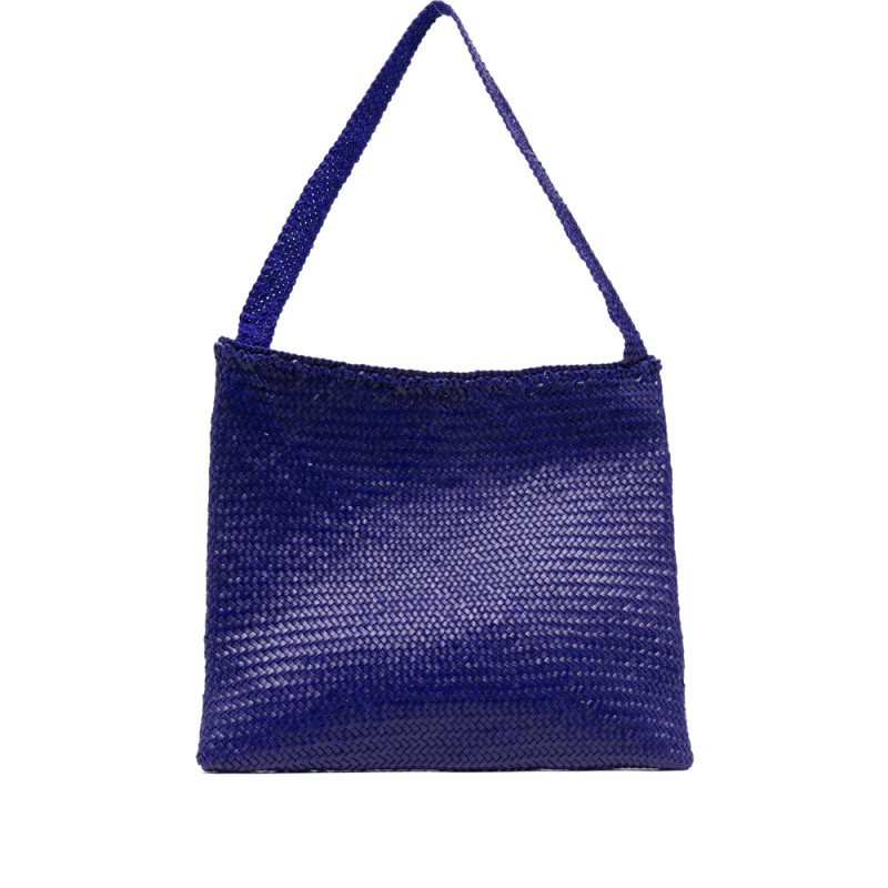 Dragon Diffusion Woven-leather Shoulder Bag