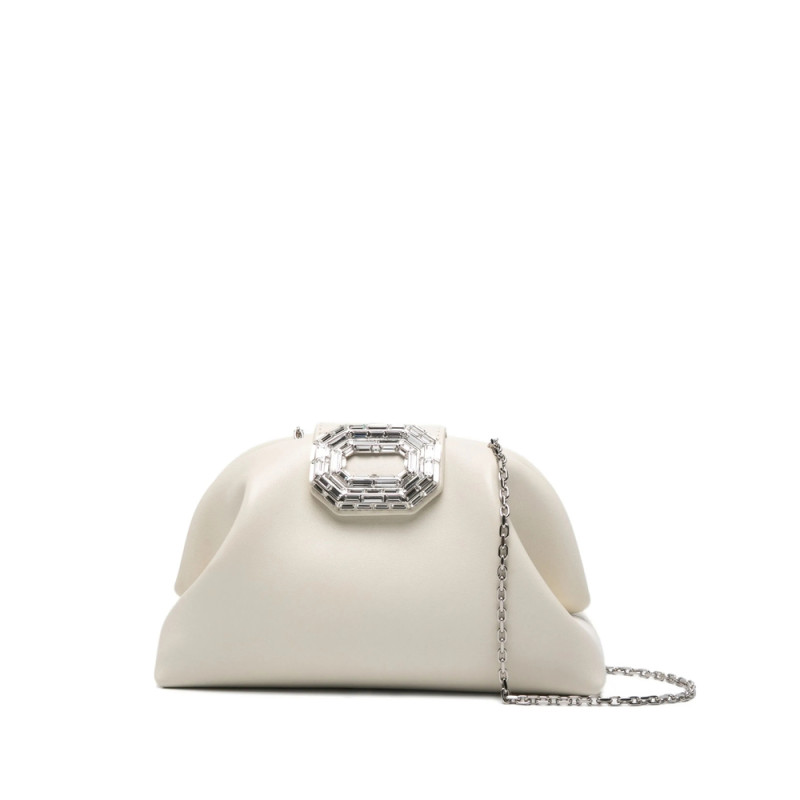 Amina Muaddi Camelia Embellished Clutch Bag